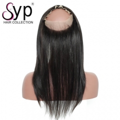 Straight 360 Swiss Lace Frontal Closure Malaysian Virgin Hair