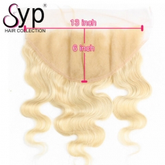 13x6 613 Blonde Lace Frontal Closure Russian Body Wave Hair