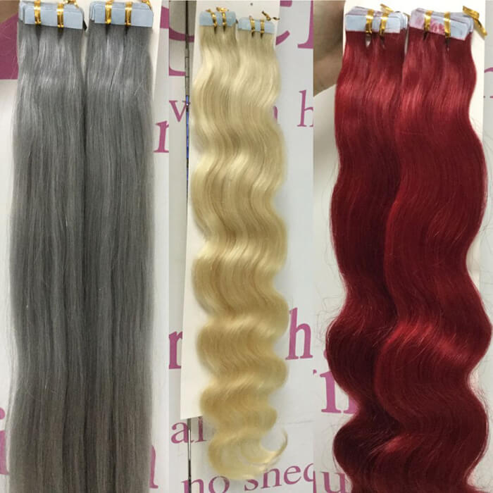 Best Quality Blonde Tape In Hair Extensions And Light Coloring