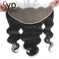 Invisible 13x6 Lace Frontal Closure Bleached Knots Body Wave Hair