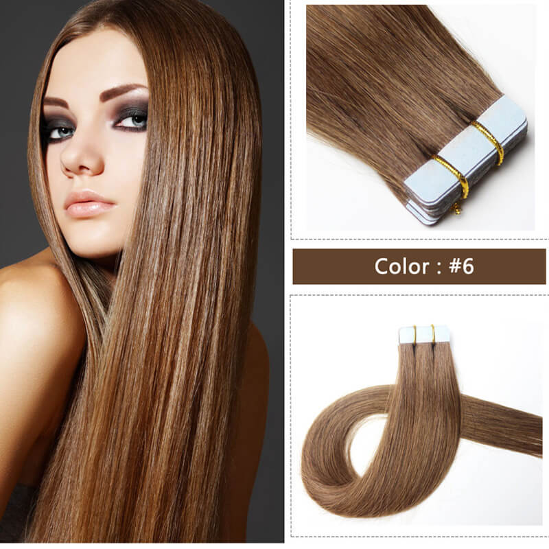Custom Best 40 Piece Tape In Hair Extensions Brand For All Colors,HAIR EXTENSIONS