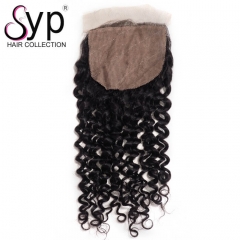 Cheap Curly Silk Base Closure Side Part Virgin Hair For Sale