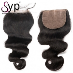Cheap Silk Base Lace Closure Brazilian Body Wave Virgin Hair