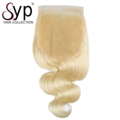 6x6 613 Blonde Closure Body Wave Russian Blonde Hair Extensions