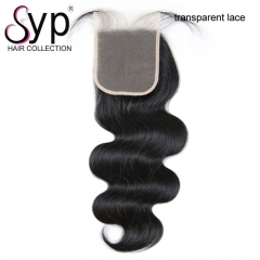 Body Wave Transparent Lace Closure Wholesale 4x4 Best Virgin Hair