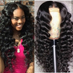 Best African American Full Lace Wigs Baby Hair Virgin Loose Wave