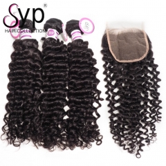 Peruvian Curly Hair Bundles With Closure Dropship Hair Companies