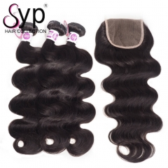 Peruvian Body Wave Hair Bundles With Closure Natural Hair Products