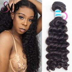 1B Human Hair Weave Virgin Malaysian Deep Wave Bundles Good Quality