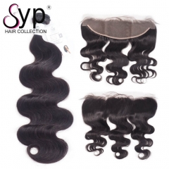 Mink Brazilian Body Wave Hair Weave With Frontal Wholesale Supplier