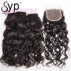 Eurasian Ocean Wave Wholesale Bundles of Human Hair With Closure