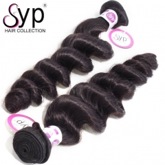 One Bundle Of Weave Virgin Peruvian Loose Curly Hair Extensions