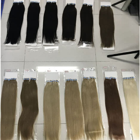 Best Quality Blonde Tape In Hair Extensions And Light Coloring