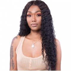 Discount 100 Human Hair Lace Front Wigs Wet And Wavy Deep Wave