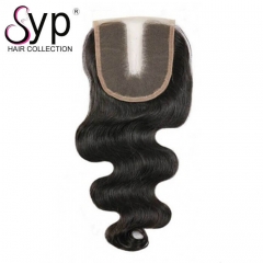 Custom U Part Lace Closure Bleach Knots Best Virgin Human Hair