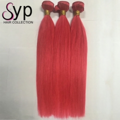 Light Pink Hair Weave Bundles Cheap Colored Human Hair Extensions