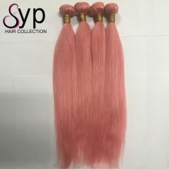 Natural Straight Rose Gold Hair Extensions Dropship African American