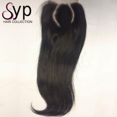 Curved 2 Part Lace Closure Customize Lace Weave Closure Cheap