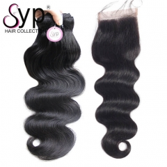 Wavy Raw Indian Human Hair Extensions With Closure Online India