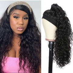 Water Wave Headband Wig Real Human Hair Glueless Wig Maker