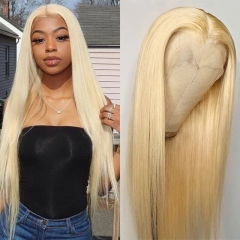 Cheap 613 Blonde Lace Front Wigs Real Human Hair Straight For Women