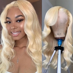 Affordable 613 Blonde Body Wave Lace Front Wig With Baby Hair