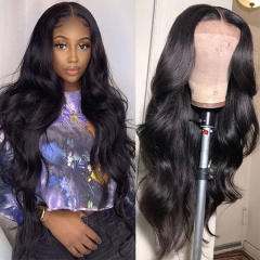 Pre Plucked Glueless Full Lace Human Hair Wigs With Baby Hair