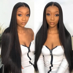 360 Lace Frontal Full Wig Cheap Good Quality Straight Human Hair