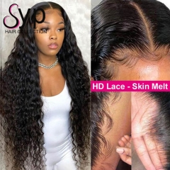 Brazilian Deep Wave Bundles With HD Frontal Outre Transparent Lace