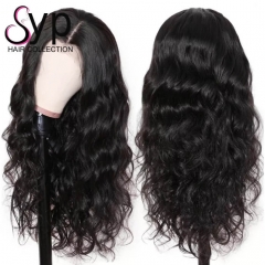 Sewing Down 5x5 Lace Closure Wig Body Wave Human Hair Elastic Band Method