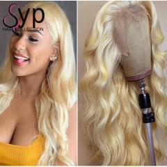613 HD Lace Frontal Wig Platinum Blonde HD Lace Wigs Body Wave Human Hair