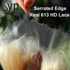 Pre Plucked HD Transparent Lace Frontal 613 Blonde Virgin Hair Straight