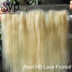 Real HD Lace Frontal 13x6 613 Honey Blonde Brazilian Human Hair For Black Women