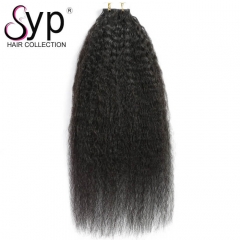 Kinky Straight Tape In Hair Extensions Human Hair Wholesale Near Me